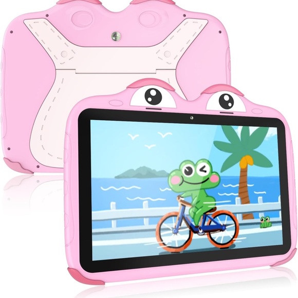 okulaku Kids Tablet 10 inch Android with case (pink) - Picture 1 of 4